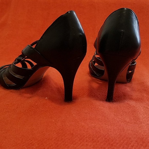 New York Transit Sexy Black Heels size 8.5 - Picture 3 of 5